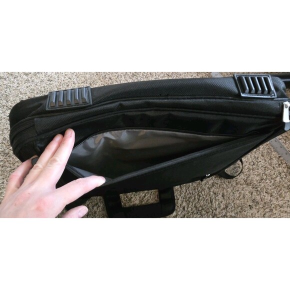 DELL Black Computer Laptop Shoulder Bag Case Briefcase Carry On Luggage Pockets - Picture 15 of 16